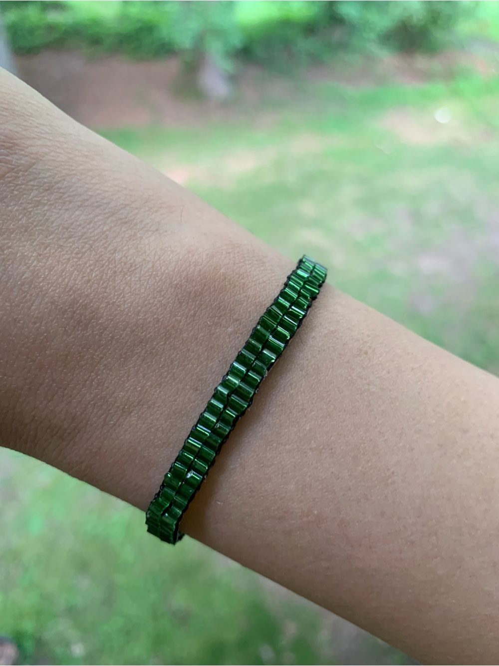 Miyuki Green Beaded Bracelet - Women Jewelry